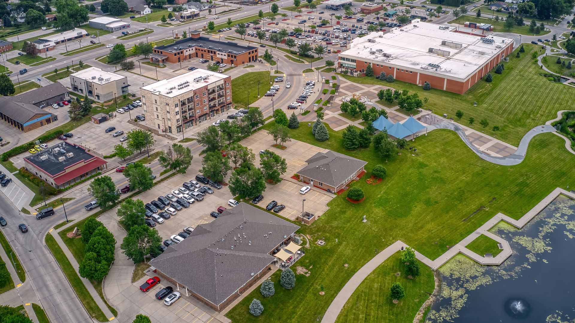 Aerial view of Altoona, Iowa.