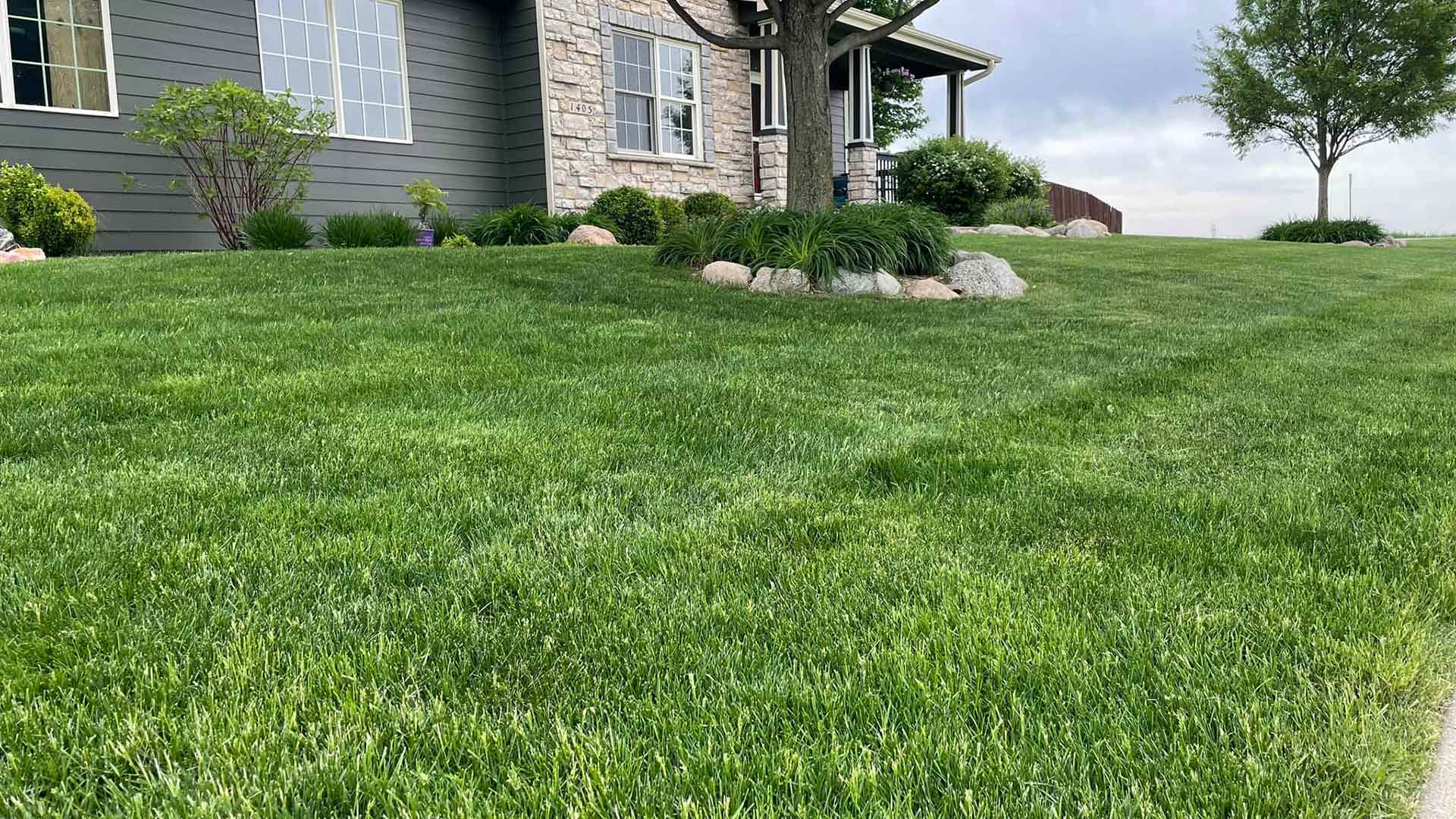 A healthy and maintained landscape in Bondurant, IA.