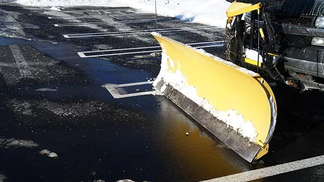 Commercial snow removal in Bondurant, IA.